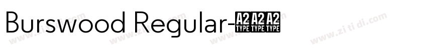Burswood Regular字体转换